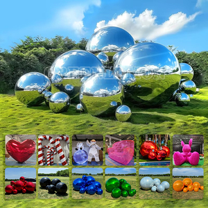Decoración para Eventos de <span class=keywords><strong>Boda</strong></span>, Globo Gigante de PVC con Espejo Dorado, Arco Inflable, Globo Transparente de 1m, Brillante, para Discoteca - Product Image 1