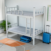 Nouvelle conception moderne de lit superposé en métal avec cadre en fer, taille standard, avec un design gain de place et une garantie de 10 ans pour les universités