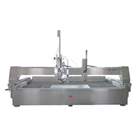 Nouvelle conception PMT, découpeuse à jet d'eau multifonctionnelle pour métal, pierre, verre, acier, caoutchouc, mousse, machine de découpe à jet d'eau CNC 3D 5 axes
