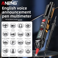 Multimètre de type stylo nouvelle génération avec annonce vocale, haute précision, protection contre les brûlures, portable et universel