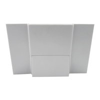 2022 Offre Spéciale rectangulaire 360 degrés 3 façon trois fois à trois volets voyage grossissant vanité en plastique table miroir avec support