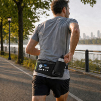 Ceinture de Course Hydratante en Gros avec Pochette Gourde Souple 500ML, Sac Banane Personnalisé OEM ODM pour Événements Sportifs, Commandes en Gros