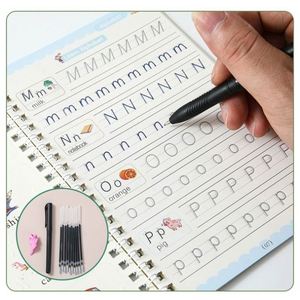 หนังสือฝึกเขียนอักษรอาหรับแบบมีร่องสำหรับเด็ก ของเล่นเสริมพัฒนาการ ใช้ซ้ำได้ - Product Image 5