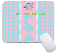 Tapis de Souris Carré Personnalisé en Caoutchouc de Haute Qualité Gamma Phi Delta pour Bureau – Vente Flash en Gros pour Sororités