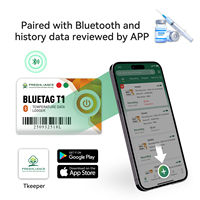 Registrador de Temperatura Inalámbrico Bluetooth Desechable, Registrador de Datos para Logística de Cadena de Frío, Envío de Productos Frescos