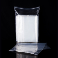 Sac Transparent à fermeture éclair, sac épais pour vêtements, sac alimentaire, sac de fermeture en plastique, pochette en os pe, poche de fermeture