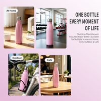 Botol Air Vakum Dinding Ganda 500ml Stainless Steel Terisolasi yang Dipersonalisasi