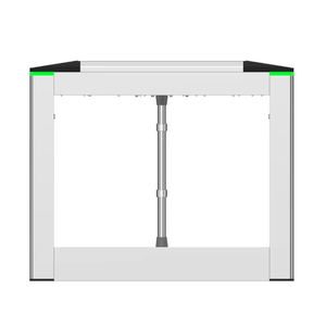 Система контроля доступа с считывателем карт, биометрическим распознаванием, высокозащищенным датчиком для пешеходов, распашным шлагбаумом и турникетом - Product Image 5