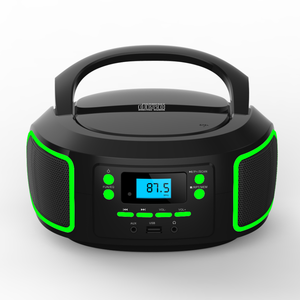 กล่องวิทยุสเตอริโอแบบพกพา4วัตต์พร้อมจอแสดงผล LED เครื่องเล่น CD อินพุต AUX สำหรับซีดีดีวีดีเครื่องเล่น CD DVD - Product Image 2