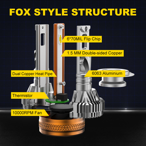 Bombilla LED de Alta Potencia Súper Brillante de 180W para Faros Delanteros de Automóvil, para H4/H1/H11 9005 9006 X5 A4 A3, Impermeable IP68, 21600LM - Product Image 2