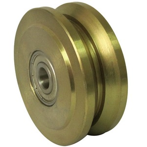 <span class=keywords><strong>Roulette</strong></span> de <span class=keywords><strong>porte</strong></span> d'usine de rainure en U, roue soutenue par support en acier - Product Image 4