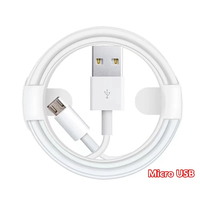 Vente en gros 1m 2m 2A Type C Micro Android Accessoires Charge Mobile USB Chargeur de données Câble de téléphone portable Blanc OEM