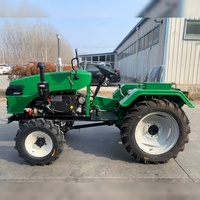 Mini Tractor Agrícola de 15HP, 18HP, 20HP, 22HP, 24HP, 30HP, con Transmisión por Correa, 4X4, 4WD, Pequeño, para Agricultura, Compacto