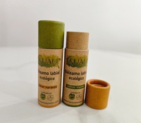 Push up 10g baume à lèvres dans un tube en papier bio logo personnalisé contenant déodorant biodégradable 100% bâton de papier Kraft naturel
