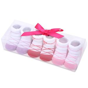 Toptan yenidoğan ucuz fantezi çiçek yaylar prenses Set pamuk erkek kız bebek çorap hediye kutusu - Product Image 2