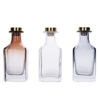 Flacon en verre de 150 ml pour désodorisant d'air vide, flacon de parfum avec bouchon en liège et pour bâtonnets