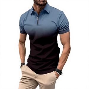 Chemise Homme 2026 Slim Fit à Carreaux Tricotée Respirante – Haut Tendance à Manches Courtes et Col – Style Décontracté et Habillé pour Homme - Product Image 3