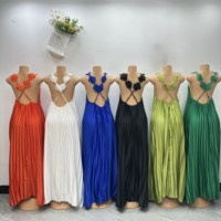 Vestido Casual de Verano para Mujer 2026, Nuevo Modelo, Venta al Por Mayor, Estampado Floral, Hombros Descubiertos, Corte Ajustado