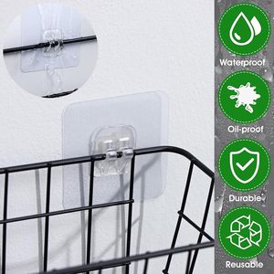 ตะขอพลาสติกแบบติดผนังแบบไม่มีรอยติดในห้องครัวกันน้ำมัน - Product Image 5