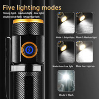 Helius nueva venta al por mayor de alta potencia al aire libre de alto brillo Mini luz fuerte multifunción linterna recargable