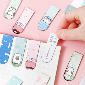 Custom Luxe Gepersonaliseerde Promotionele School Kids Leuke Schattige Kleurrijke Effen Bladwijzer Bulk Schattige Paperclip Magnetische Bladwijzers - Product Image 1