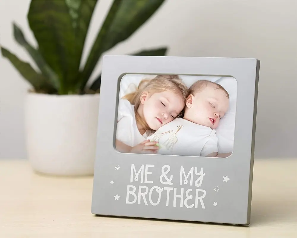 Me & My Brother Bilderrahmen Kinderzimmer Dekor, geschlechts neutraler Baby rahmen, perfektes Geschwister geschenk für Bruder und Schwester