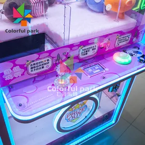 Renkli Park arcade oyun makineleri jetonlu/oyuncak vinç pençe makinesi/otomat