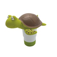 Distributeur de chlore de piscine en forme de tortue Offre Spéciale Chlorinat pour comprimés chimiques s'adapte aux onglets de 5"
