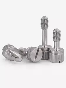 Stainless Steel 304 Slotted Fixed Hand Screw GB839 Knurled Wing Screw With Reducing Handle Locking