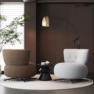 Sofá Moderno de Tela, Sillón Individual, Silla de Diseño Acolchada, Asiento Tapizado Suave para Sala de Estar o Dormitorio - Product Image 5