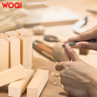 WOQI Bois de Tilleul Brut Écologique pour Artisanat Naturel, Fournitures d'Art DIY pour la Sculpture, Décoration Intérieure et Cadeaux de Fêtes