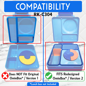 2025 New Silicone Lid Seal Gasket for <strong>OmieBox</strong> Exact Fit Replacement Part for Kids Bento Lunch Box With Food Container - Product Image 3