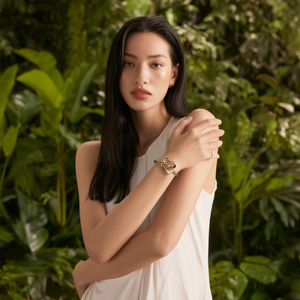 Bracelet manchette tendance en acier inoxydable 316L plaqué or PVD, bijoux durables et résistants pour femmes - Product Image 3