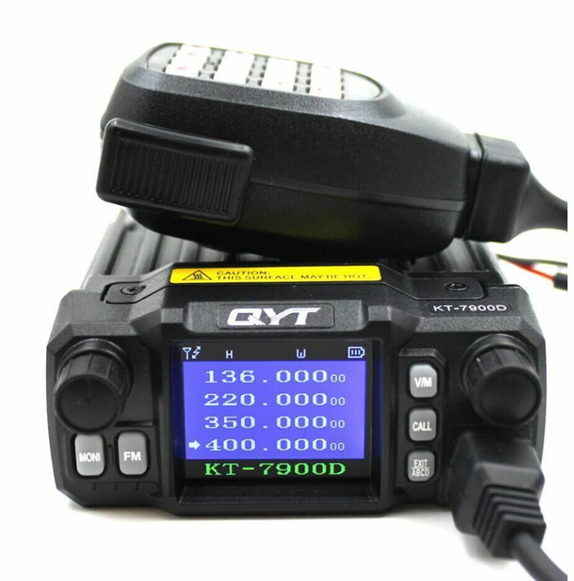 QYT KT-7900D 25W Quad Band Quad Sand-by 144/220/350/440MHz Mini Mobile Radio