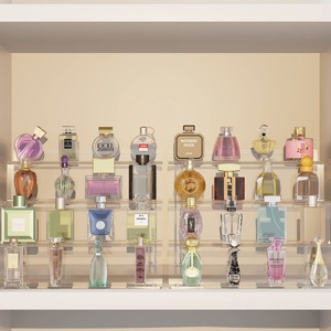 Customized Premium Modern Clear 4 Tier Acrylic <b>Perfume</b> Display <b>Stands</b> Risers Decorative YAGELI Brand Home & Office Use - Product Image 6