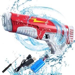 Pistola de Agua de Plástico, Inyector Eléctrico Automático, Pistola de Agua de Juguete de Alta Capacidad para Niños - Product Image 6