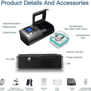 Ventilador <span class=keywords><strong>para</strong></span> Explosiones, Respirador CPAP <span class=keywords><strong>de</strong></span> Nivel Único y BiNivel, Respirador BiPAP <span class=keywords><strong>de</strong></span> Presión Positiva No Invasiva, Máquina <span class=keywords><strong>para</strong></span> Detener los Ronquidos - Product Image 2
