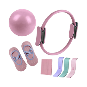 Xách tay của phụ nữ nhà Thiết bị tập thể dục thiết yếu Pilates Kit ma thuật vòng tròn vòng kháng dài ban nhạc Grip Pilates phụ kiện - Product Image 1
