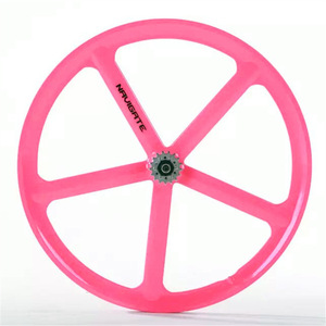 Juego de Ruedas Integradas de Aleación de Magnesio de 5 Aspas 700c para Bicicleta de Piñón Fijo - Product Image 1