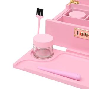 Boîte de rangement en bambou personnalisée en gros avec plateau roulant, pot anti-enfants, étui de rangement résistant aux enfants avec logo personnalisé - Product Image 4