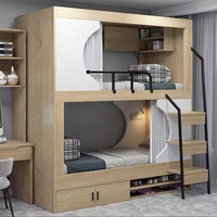 Système d'hôtels modernes de luxe, lit de dortoir en contreplaqué E1, cabine de couchage privée, installation facile, 30 jours