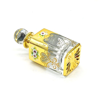 Flacon de parfum à l'huile d'attar oud en verre doré de 150 ml, 250 ml, 450 ml, avec bouchon en liège, pour l'affichage en magasin
