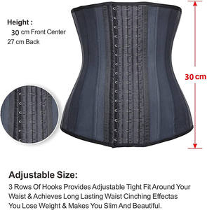 Fajas Colombianas Reductrices et Amincissantes pour Femme, Gaine Amincissante Effet Sablier Sous la Poitrine, Entraîneur de Taille en Latex pour Femme - Product Image 2