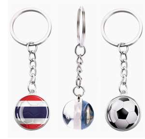 Porte-clés et pendentif de sac en verre avec fleur en cristal, motif drapeau national des Émirats <span class=keywords><strong>arabes</strong></span> <span class=keywords><strong>unis</strong></span>, bijou souvenir de voyage - Product Image 6