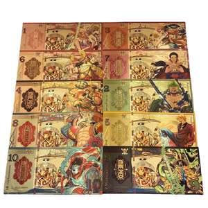 15 Billetes Conmemorativos de Plástico y Metal con Lámina Dorada, Coloridos, de una Sola Pieza, para Regalos de Cumpleaños y Colecciones de <span class=keywords><strong>Anime</strong></span> - Product Image 4