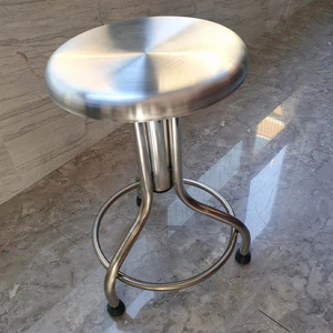 Tabouret rond en acier inoxydable Lekang, hauteur réglable, à trois pieds, pour hôpital, laboratoire, atelier - Product Image 4