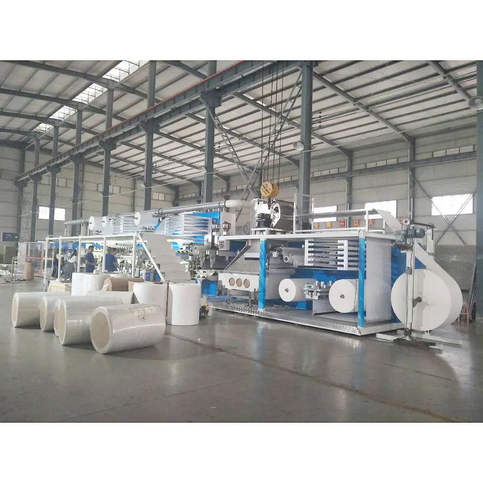 Full Servo Patient Sheet Making Under Pad Manufacturing Machinery Absorbent Urine Pad Production Line