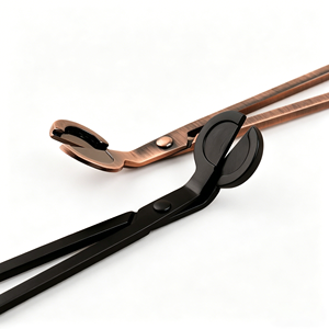 Coupe-mèche professionnel rétro en <span class=keywords><strong>acier</strong></span> inoxydable avec long manche <span class=keywords><strong>pour</strong></span> bougies parfumées en pot profond - Product Image 4