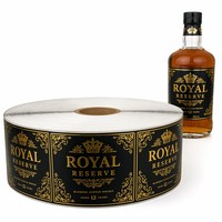 Étiquettes personnalisées pour bouteilles et bocaux, autocollants en vinyle doré, autocollants adhésifs, imperméables, résistants aux UV, résistants aux rayures, étiquettes d'emballage
