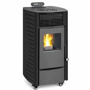 Stufa <span class=keywords><strong>a</strong></span> <span class=keywords><strong>Pellet</strong></span> Automatica Fangran ad Alta Efficienza con Tramoggia da 9kg, Caminetto per Riscaldamento Interno per Negozi e Uffici Commerciali - Product Image 3